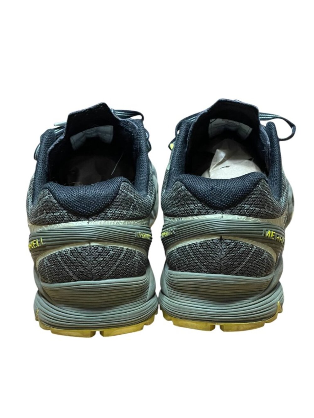 Merrell Agility Peak Flexconnect Trail Running Shoes Black & Yellow Mens Size 8 - Picture 4 of 11